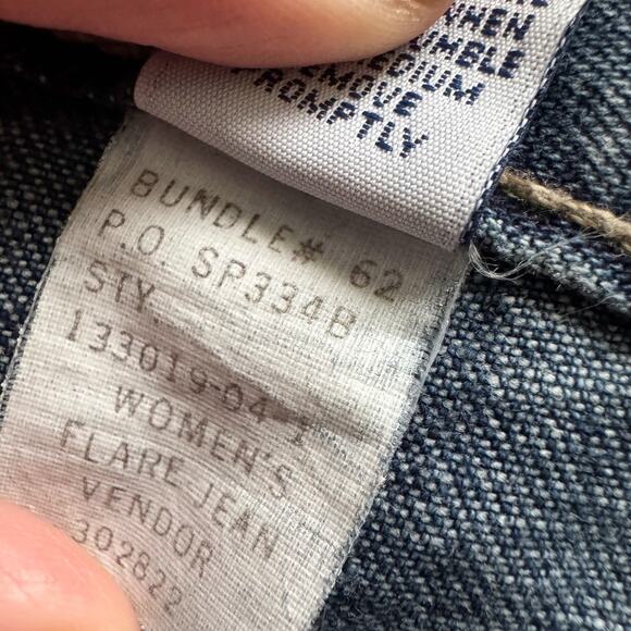 Vintage Old Navy Flare Jeans Women's size 4 6 8 Sz 28 Blue NEW Retro Y2K 90s - Picture 4 of 10